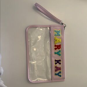 Mary Kay Pink Clutch Wristlet with Vibrant Design